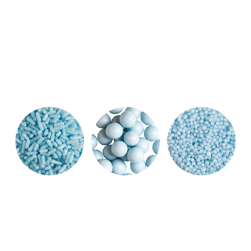 Set Perlute / Decoruri din zahar - Albastru Perlat - 85g - Decora
