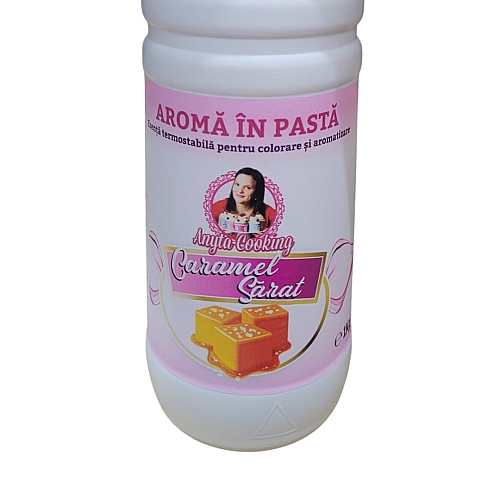 Aromă &icirc;n Pastă Concentrată &ndash; Termostabilă &ndash; CARAMEL SARAT &ndash; 1L &ndash; Anyta Cooking