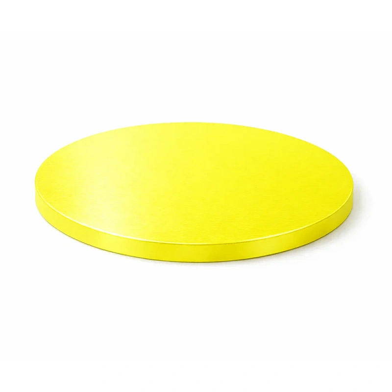 Disc / Cake drum tort rotund Extra Tare 1,2 cm grosime - GALBEN - &Oslash; 30 cm - Anyta Cooking