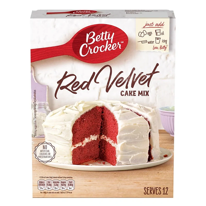 Mix pentru prăjitură Red Velvet - 425 g - Betty Crocker