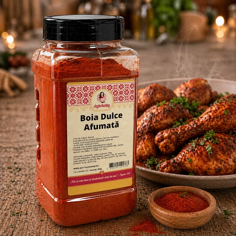 Boia Dulce Afumata 500g - Condiment PREMIUM &ndash; 100% Natural - Anyta Cooking