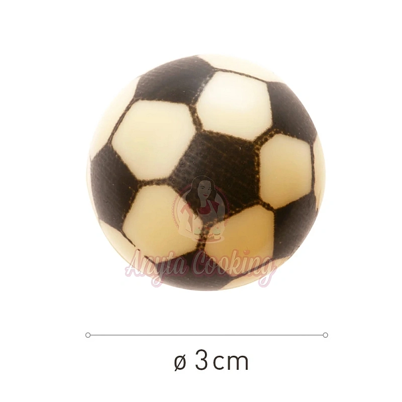 Set 56 mingi de fotbal 3D din ciocolata &Oslash;30MM - Dekora