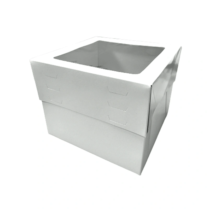 Cutie alba reglabila pentru tort cu fereastra 25 &times; 25 &times; 20 - 30 cm - Anyta Cooking