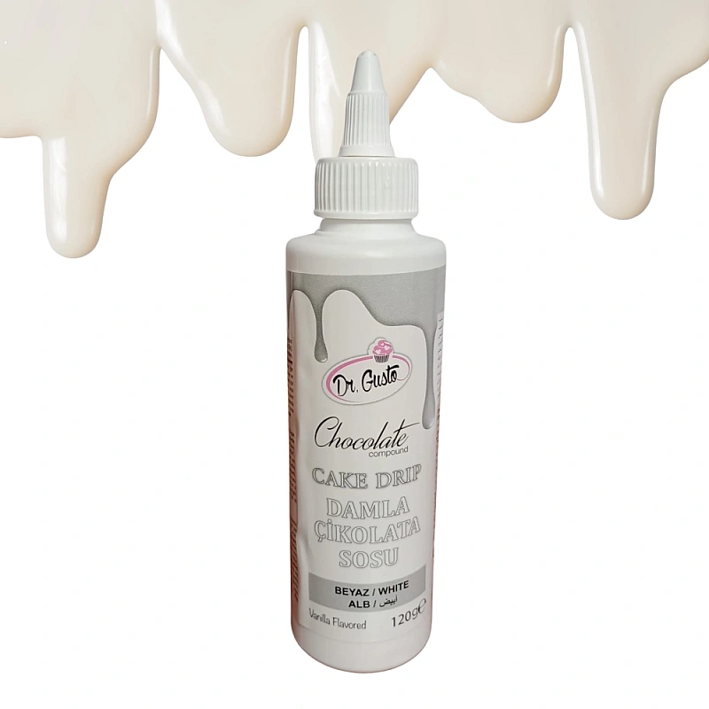 Glazura de ciocolata - Cake Drip - ALB - 120g - Dr Gusto