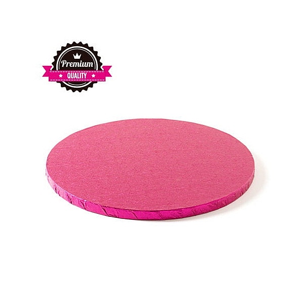 Cake Drum-Fucsia-&Oslash; 30 cu 1,2 cm grosime-Decora - Anyta Cooking