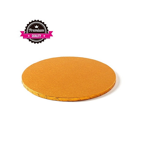 Cake Drum-Portocaliu-&Oslash; 25 cu 1.2 cm grosime-Decora