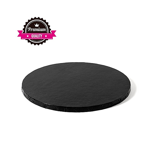 Caker Drum rotund-Negru-&Oslash; 35- 1.2 cm grosime -Decora - Anyta Cooking