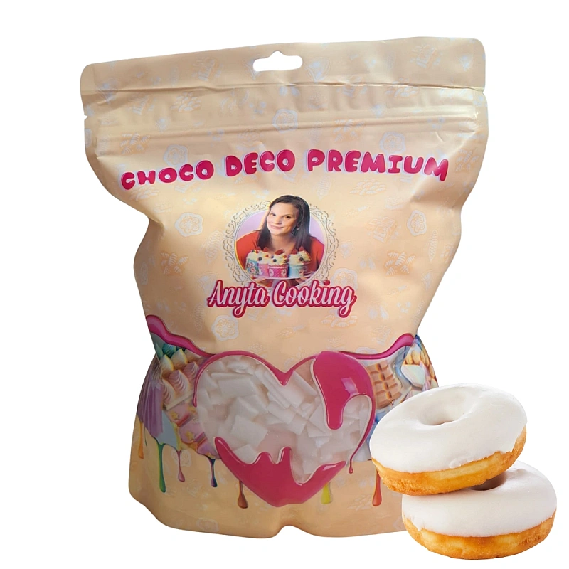 Carat pentru Glazură FLEXIBILĂ - ALBĂ - 1kg - Anyta Cooking