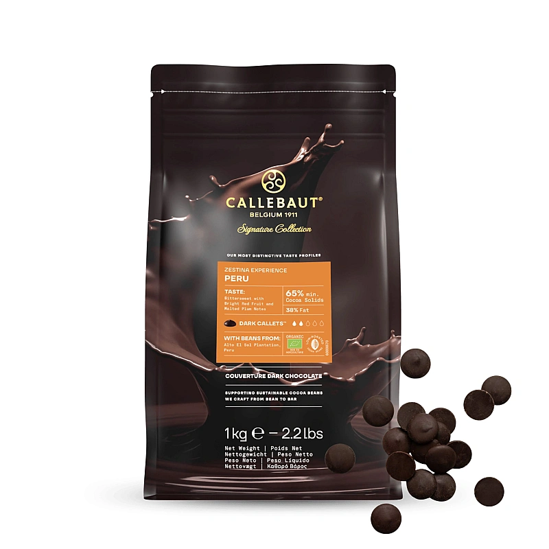 Ciocolată neagră PREMIUM - ZESTINA PERU - cacao 65% - 1kg - Cacao Barry&reg;