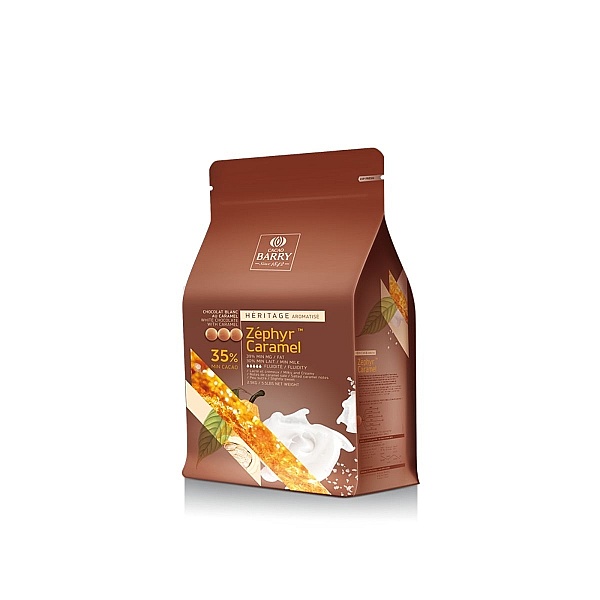 Ciocolata Alba cu CARAMEL, ZEPHYR PREMIUM - 35%- 2,5 Kg - Cacao Barry Callebaut&reg; - Anyta Cooking