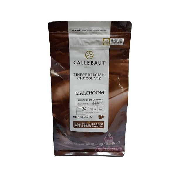 Ciocolata cu Lapte FARA ZAHAR , cacao 34.1%, 1kg - Barry Callebaut 