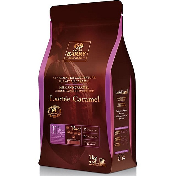 Ciocolata cu Lapte PREMIUM- LACTEE CARAMEL 31 % -1 Kg - Cacao Barry&reg; - Anyta Cooking