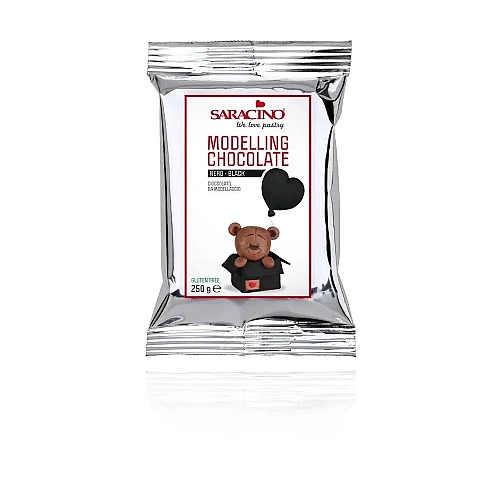 Ciocolata Modelatoare - Negru - 250 gr - Saracino - Anyta Cooking