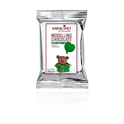 Ciocolata Modelatoare - Verde - 250 gr - Saracino - Anyta Cooking