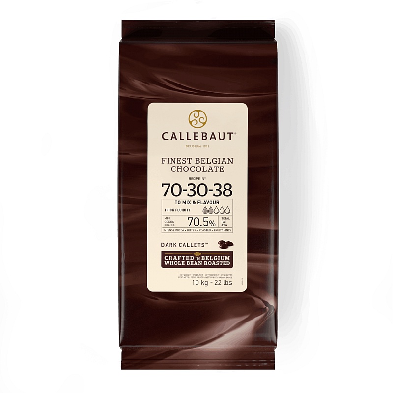 Ciocolata Neagra 70,5% Recipe 70-30-38, 10 Kg - Callebaut&reg; - Anyta Cooking