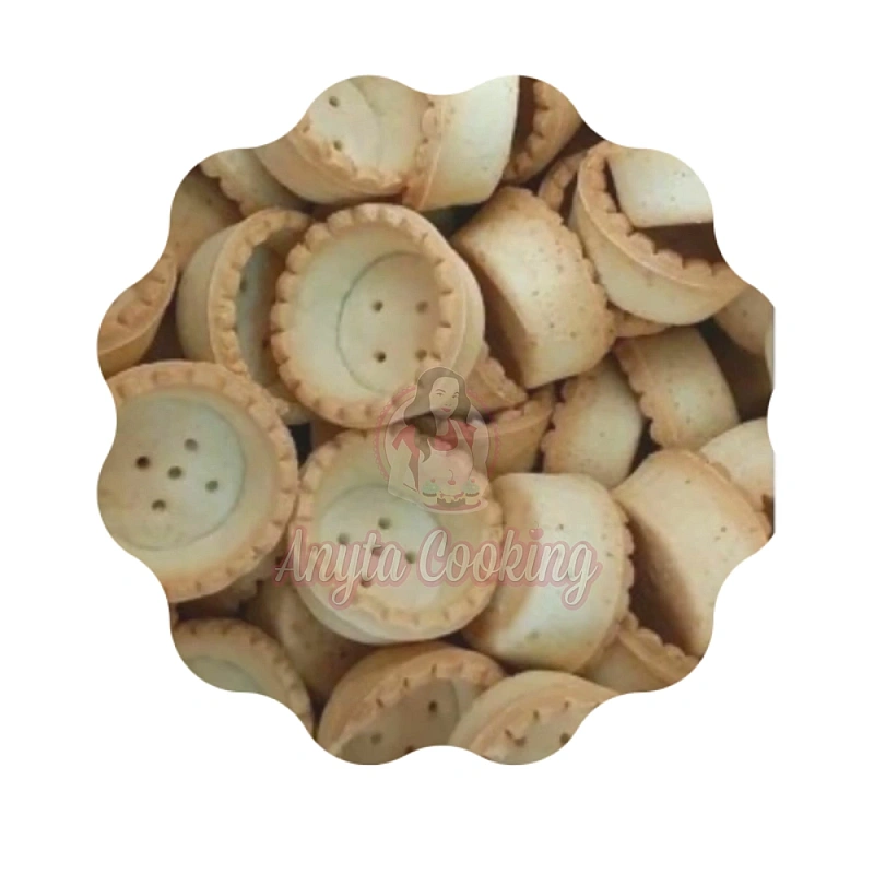 Set 250 buc coji pentru minitarte - Rotunde Vanilie - &Oslash; 44mm