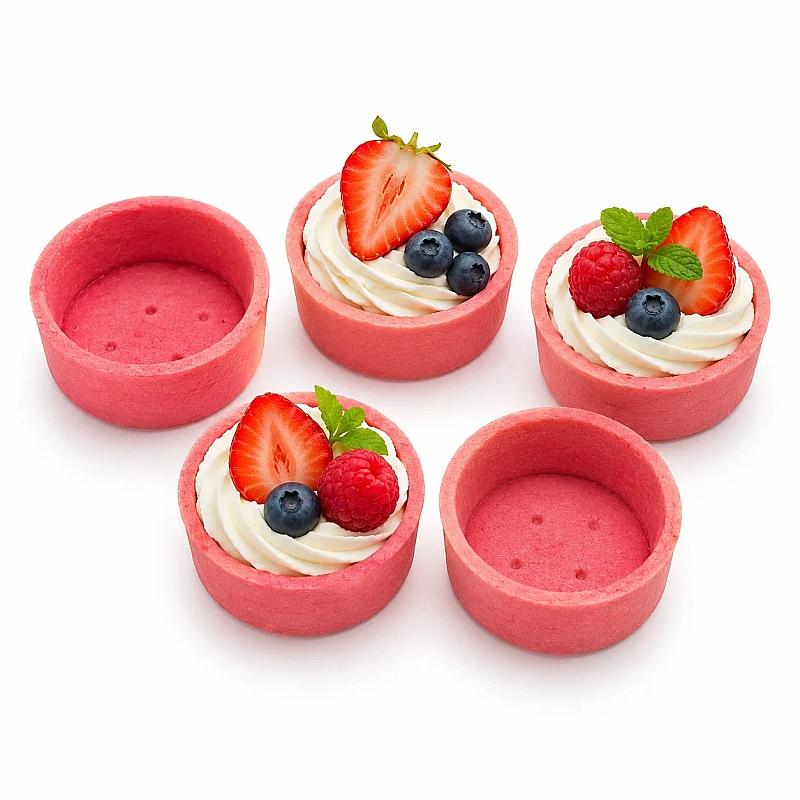 Coji de tarta rotunde medii 46 buc - capsuni de 60 mm - Cassibba - Anyta Cooking