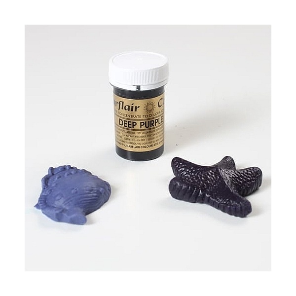 Colorant Alimentar DEEP PURPLE / Gel Mov Inchis &ndash; 25 G &ndash; Sugarflair - Anyta Cooking