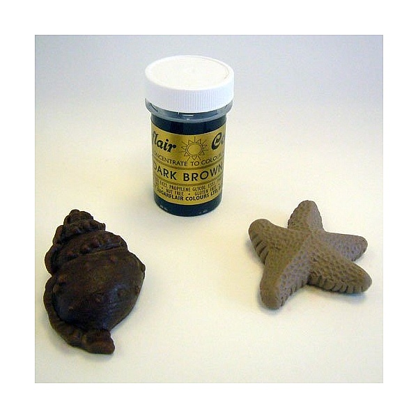 Colorant Alimentar Gel DARK BROWN / Maro Inchis &ndash; 25 G &ndash; Sugarflair - Anyta Cooking