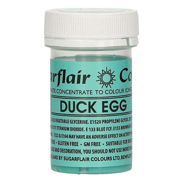 Colorant Alimentar Gel DUCK EGG / Albastru-Verzui &ndash; 25 G &ndash; Sugarflair - Anyta Cooking