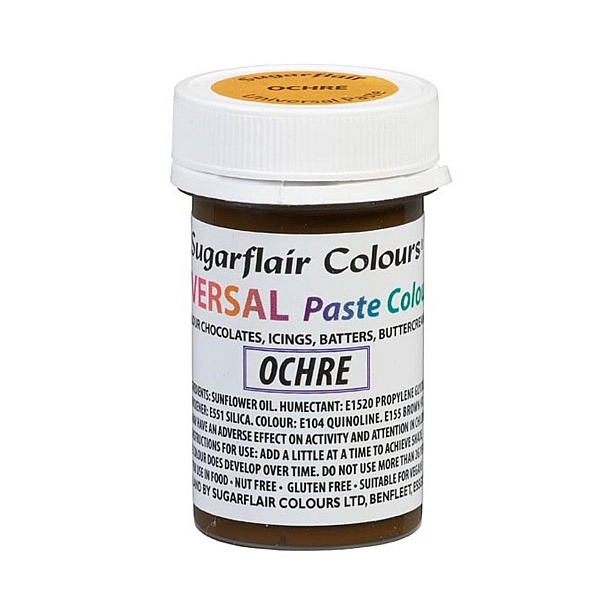 Colorant Alimentar Gel GALBEN/OCHRE &ndash; 22 G &ndash; Sugarflair - Anyta Cooking