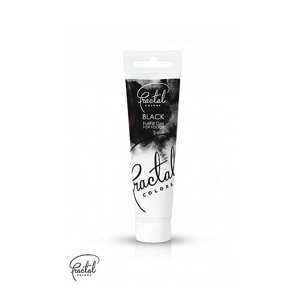 Colorant Gel Alimentar -  NEGRU - BLACK- 30 g- Fractal