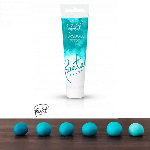 Colorant Gel Alimentar - TURQUOISE- 30 g- Fractal 