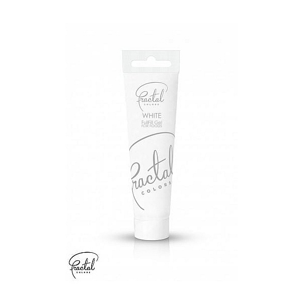 Colorant gel ALB pentru uz Nonalimentar  (Contine E171) - WHITE SNOW - 50 g- Fractal