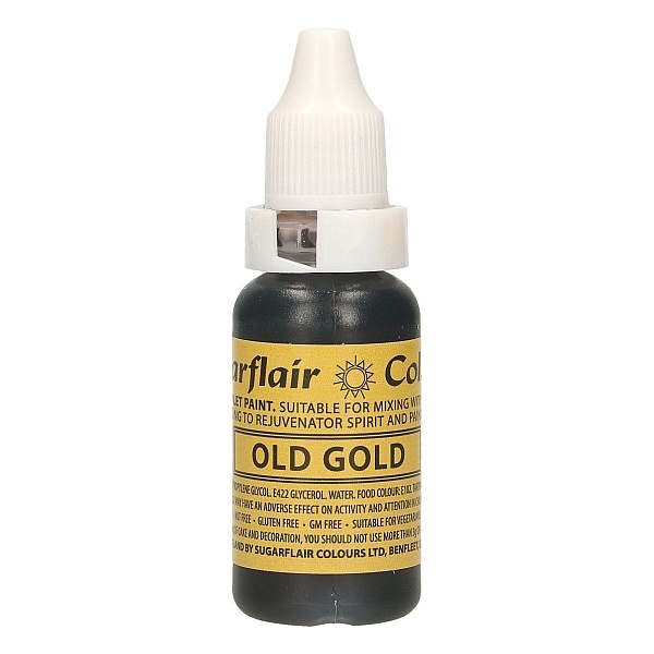 Colorant Alimentar Lichid - OLD GOLD / AURIU ANTIC - 14 ml. - Sugarflair - Anyta Cooking