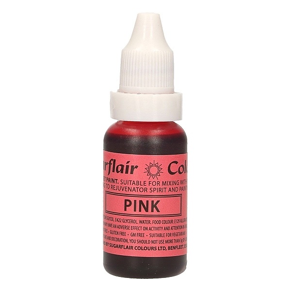 Colorant Alimentar Lichid - PINK / ROZ - 14 ml. - Sugarflair - Anyta Cooking