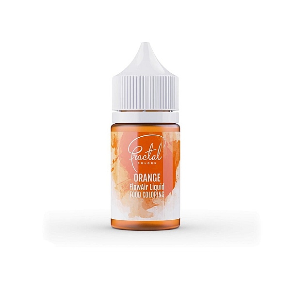 Colorant alimentar lichid pt aerograf - LICHID ORANGE - 30 g - Fractal 
