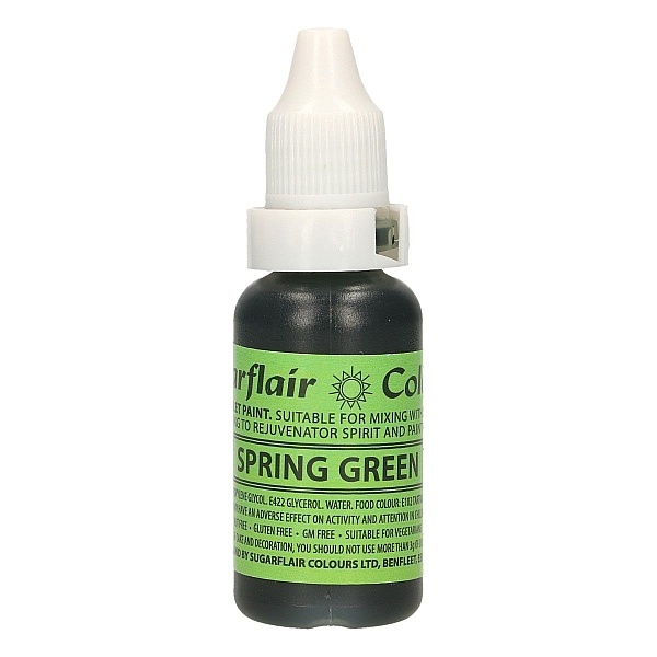 Colorant Alimentar Lichid - SPRING GREEN / VERDE DESCHIS - 14 ml. - Sugarflair - Anyta Cooking
