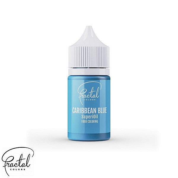 Colorant Alimentar Liposolubil - SuperiOil - CARIBBEAN BLUE - 30 gr - Fractal 	