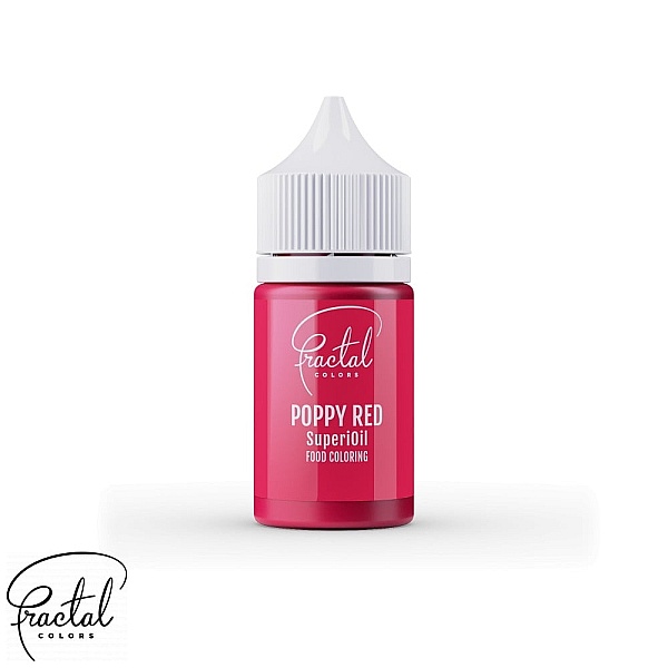 Colorant Alimentar Liposolubil - SuperiOil - POPPY RED - 30 gr - Fractal 