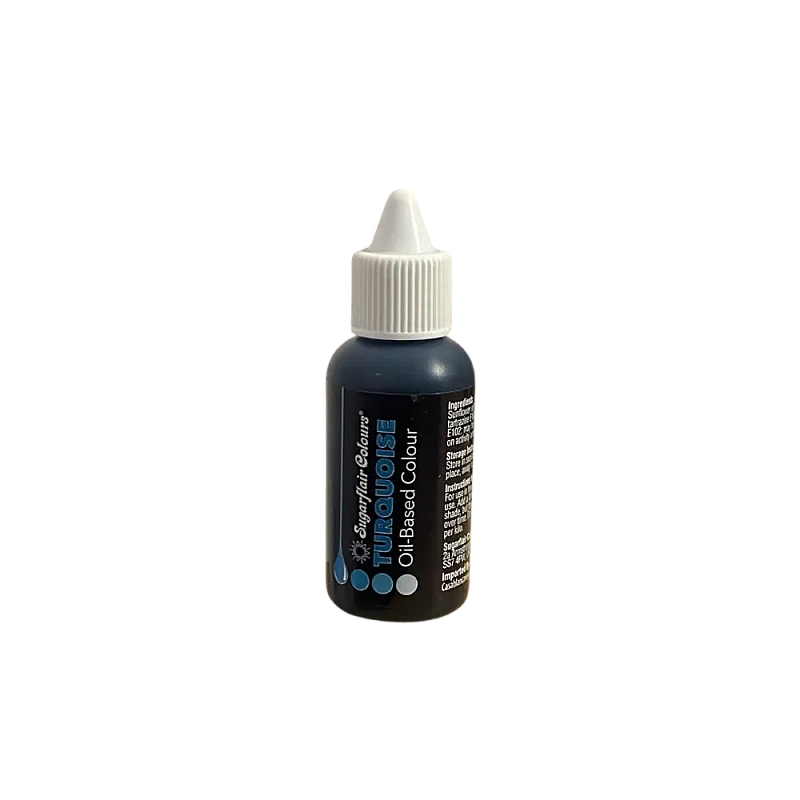 Colorant alimentar liposolubil - TURQUOISE - 30ml - Sugarflair