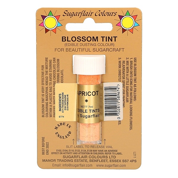 Colorant Alimentar Pudra - APRICOT / Culoarea Caisei &ndash; 7 ML &ndash; Sugarflair - Anyta Cooking
