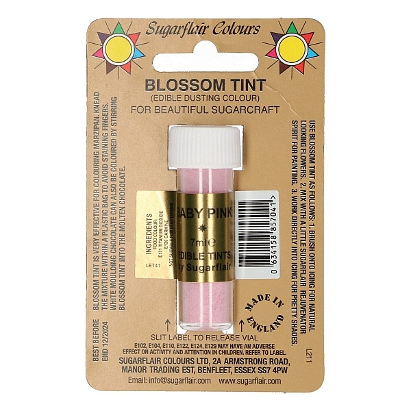 Colorant Alimentar Pudra - BABY PINK / Roz Deschis &ndash; 7 ML &ndash; Sugarflair - Anyta Cooking