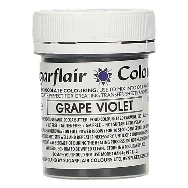 Colorant Ciocolata &ndash; GRAPE VIOLET / VIOLET &ndash; Sugarflair - Anyta Cooking