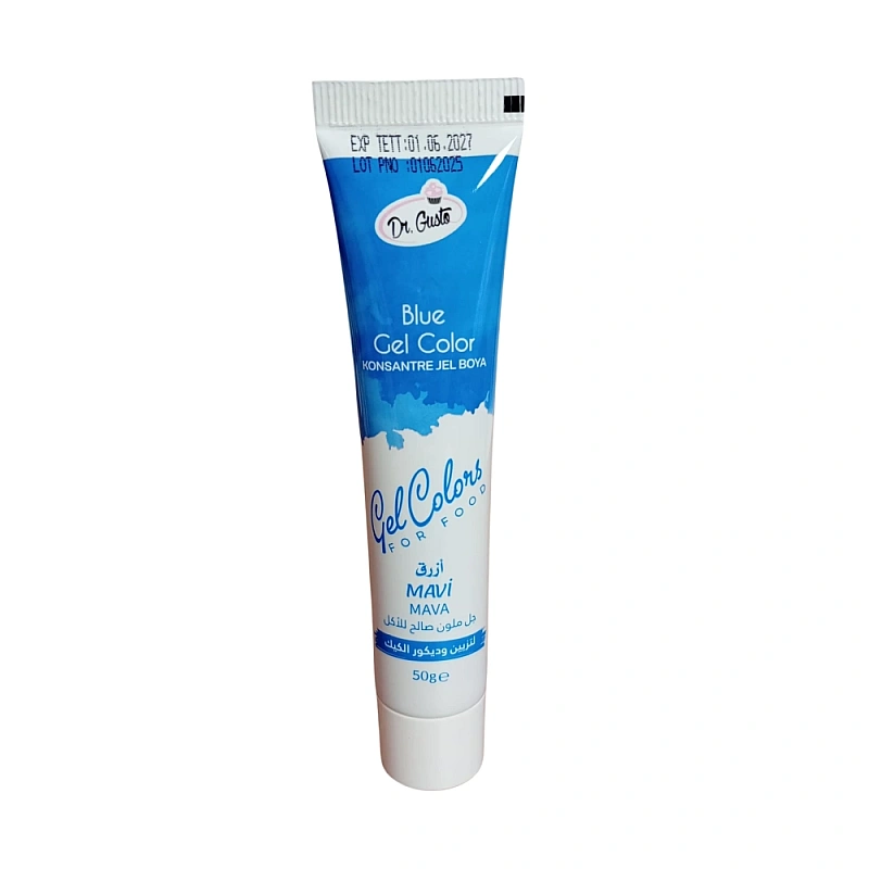 Colorant alimentar gel ALBASTRU / BLUE - 50g - Dr. Gusto