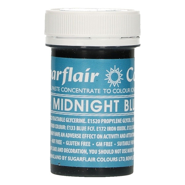 Colorant Gel &ndash; ALBASTRU / Midnight Blue &ndash; Sugarflair - Anyta Cooking