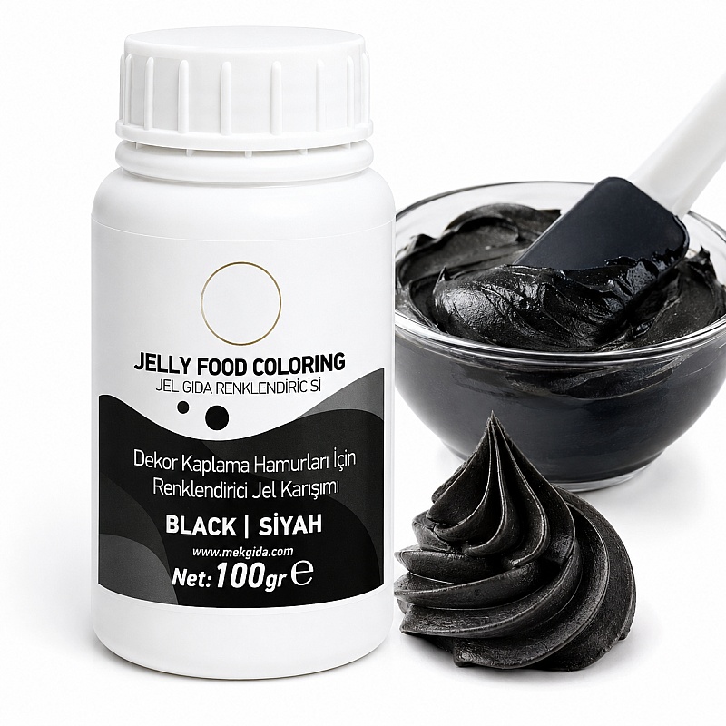 Colorant Gel Alimentar -100 gr - Negru Intens - Anyta Cooking