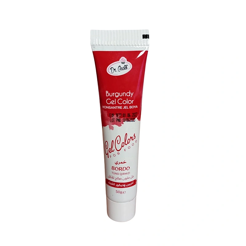 Colorant alimentar gel BORDO / BURGUNDY - 50g - Dr. Gusto