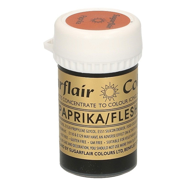 Colorant Gel &ndash; CULOAREA PAPRIKA / "Paprika/FLESH" &ndash; Sugarflair - Anyta Cooking