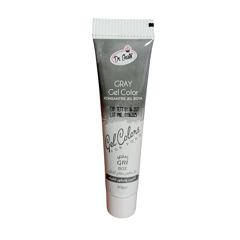 Colorant alimentar gel GRI / GRAY - 50g - Dr. Gusto