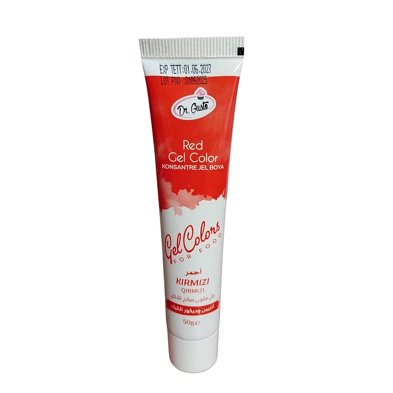Colorant alimentar gel ROSU / RED - 50g - Dr. Gusto