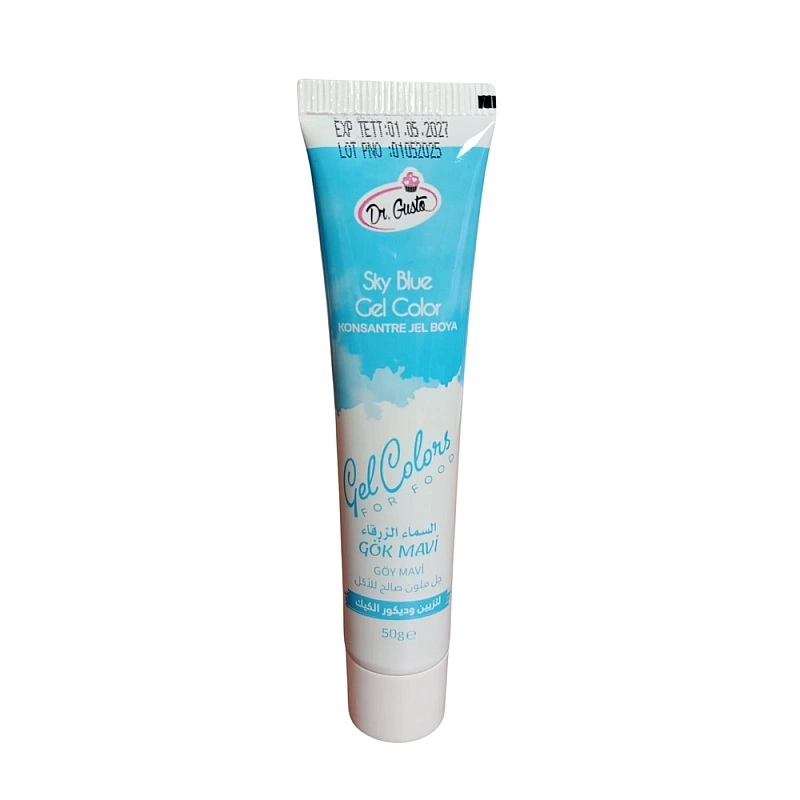 Colorant alimentar gel ALBASTRU CER / SKY BLUE - 50g - Dr. Gusto