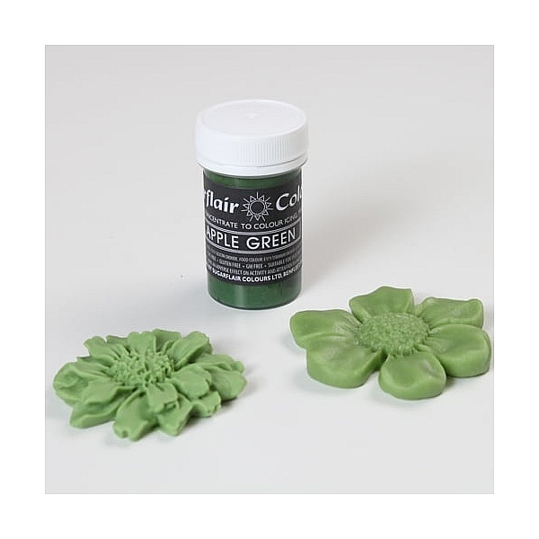 Colorant Pasta/Gel - APPLE GREEN / Verde Mar 25g - Sugarflair - Anyta Cooking