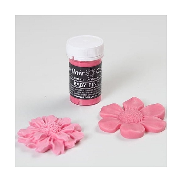Colorant Pasta/Gel - BABY PINK / Roz 25g &ndash; Sugarflair - Anyta Cooking