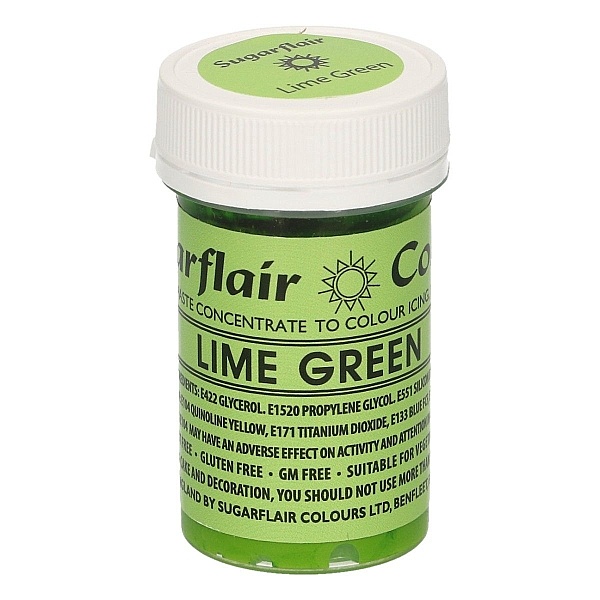 Colorant Pasta/Gel - LIME GREEN / Verde Lime &ndash; 25g - Sugarflair - Anyta Cooking