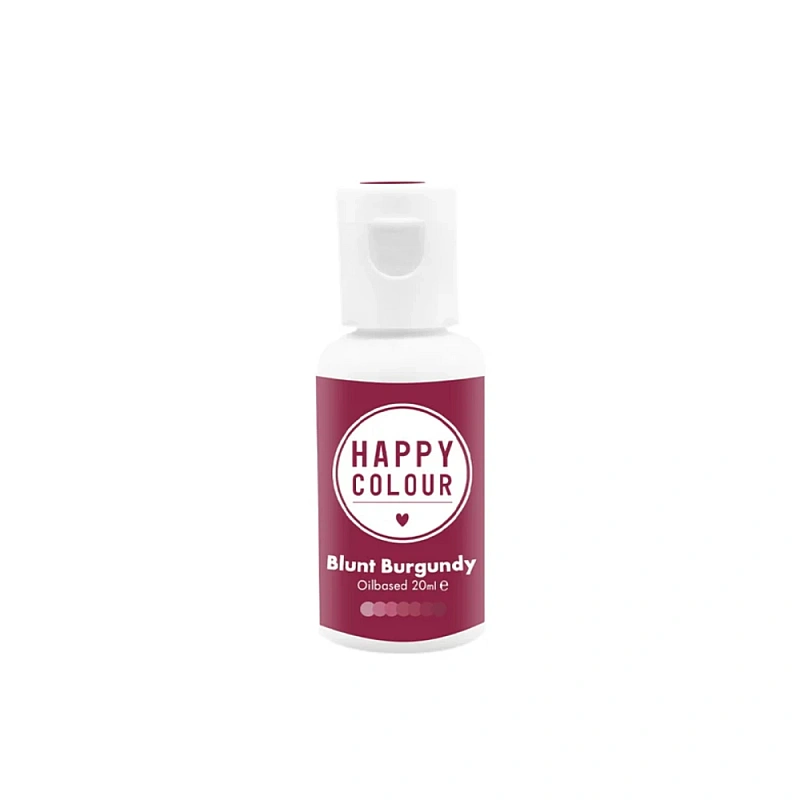 Colorant pt Ciocolată ,Crema de Unt etc.- BLUNT BURGUNDY , 20 ml- Happy Colour